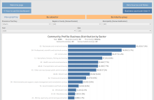 screenshot of the canadian business counts dashboard